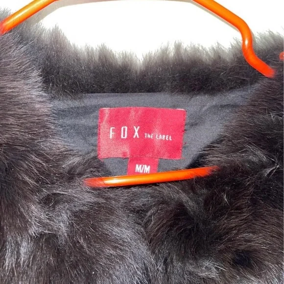 Fox fur coat womens M size